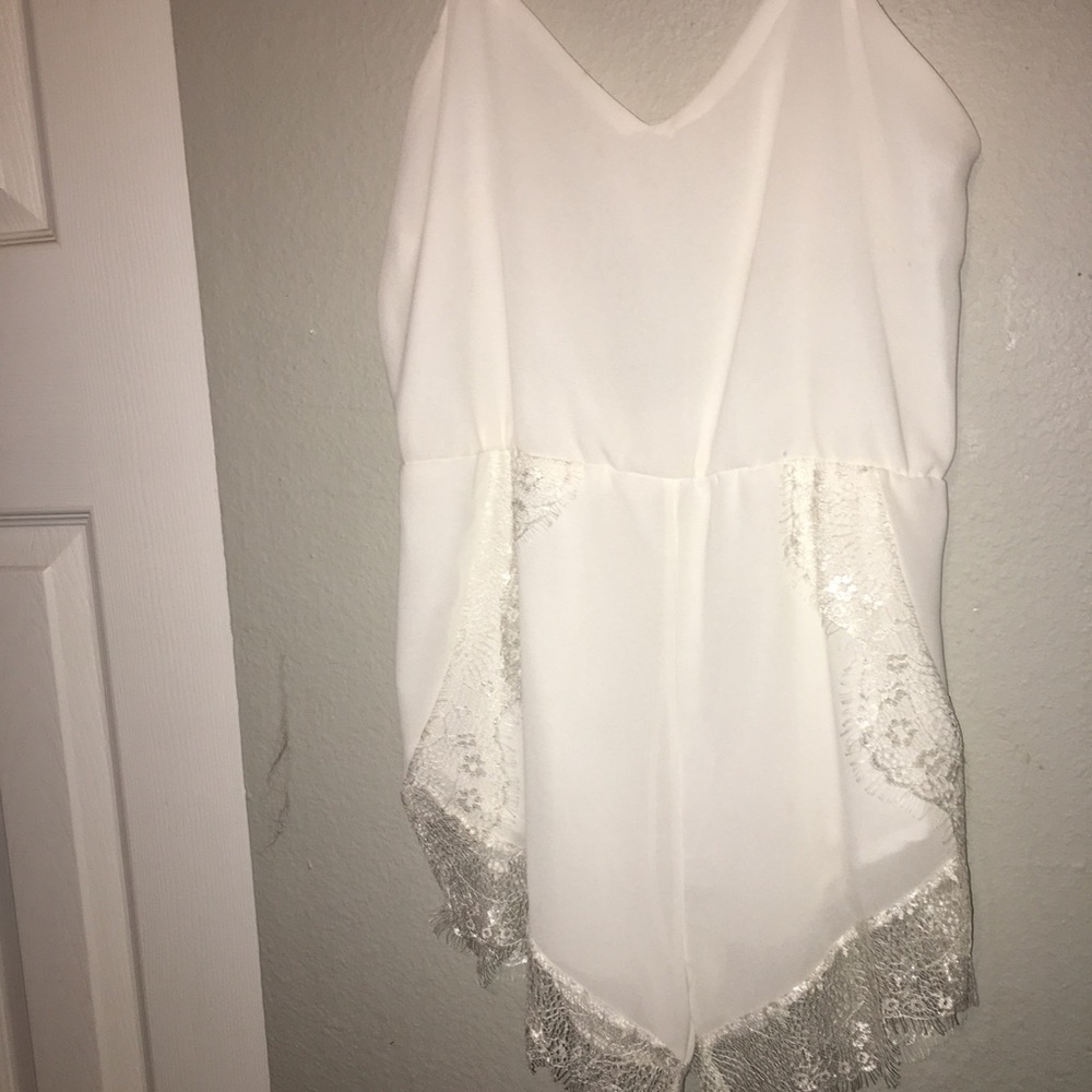 White Lace Romper